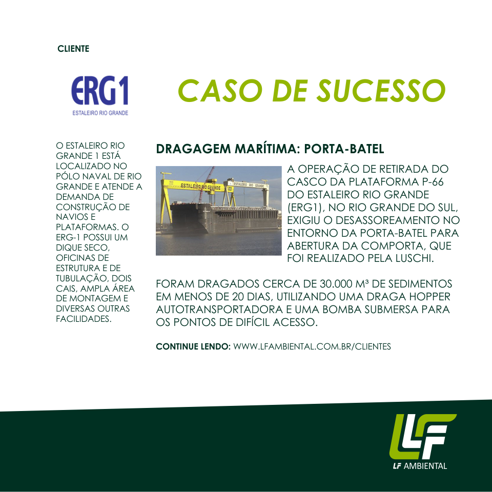 Caso de Sucesso - Dragagem do ERG 1